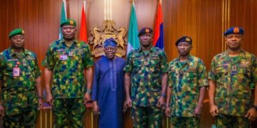 President Tinubu Decorates New Service Chiefs, Tasks Them with Restoring Public Confidence in Security