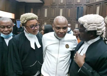 Nnamdi Kanu Sacks Lawyers, Vows to Defend Himself — Police Arrest Sowore Outside Abuja Court