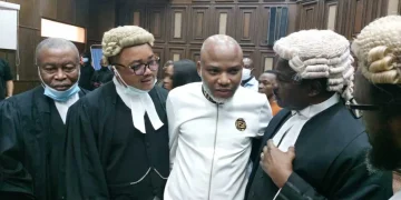 Nnamdi Kanu Sacks Lawyers, Vows to Defend Himself — Police Arrest Sowore Outside Abuja Court