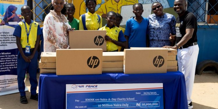 Air Peace Funds Future: Scholarships and Laptops Fuel Digital Dreams at KNOSK School