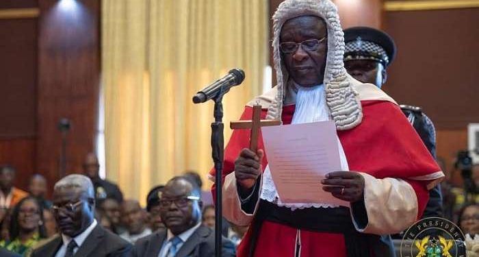 Justice Paul Baffoe-Bonnie Sworn In as Ghana’s Chief Justice with Focus on Reform and Judicial Independence