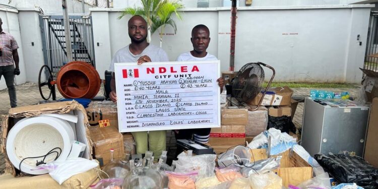 NDLEA Arrests UK Fugitive Yussuf Azeez, Seizes 148 Kilograms of Synthetic Cannabis in Lagos