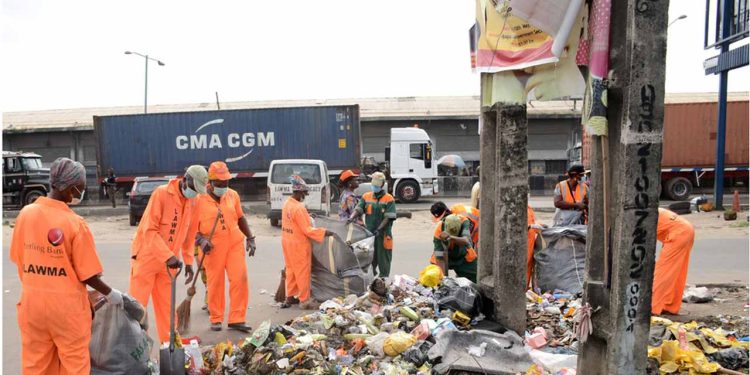 LAWMA Clamps Down on Illegal Waste Dumping in Lagos Island Night Operation