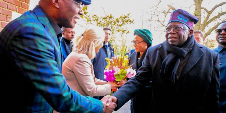 Tinubu Arrives For First Nigerian State Visit to UK in 37 Years