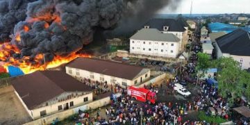 Fire at Nigerian Breweries Warehouse Contained, No Casualties Recorded